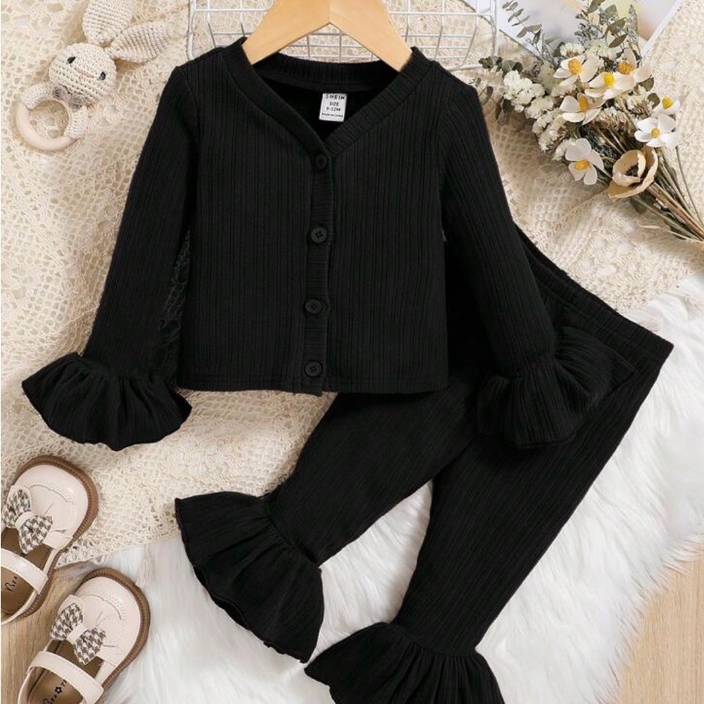 Black Kids Matching Set (Shoes NOT included)